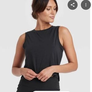 NEW All In Motion Classic Black Sleeveless Athletic Tank Top Womens XL